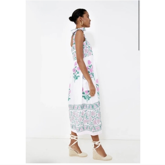 NWT Juliet Dunn Tuckernuck Orchid Poppy Tie Shoulder Dress - Size 1 - Picture 3 of 7